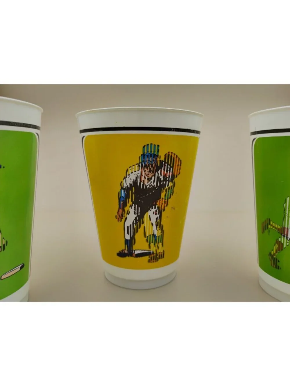 Vintage 1978 7-Eleven MLB Motion Cups Baseball Fred Patek Garvey & Winfield